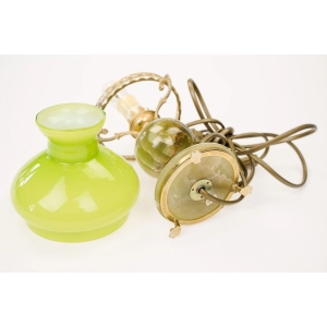 77046 ZIELONA LAMPKA JAK NAFTOWA ONYKS MOSIĄDZ I SZKLANY KLOSIK (4).jpg