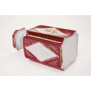 77052 PORCELANOWA STARA RĘCZNIE MALOWANA BUTELECZKA NA PACHNIDŁA PERFUMY (3).jpg