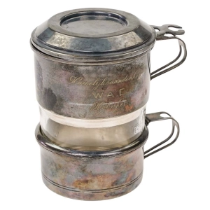 ZESTAW NACZYŃ ZE SZKLANKĄ DO PARZENIA KAWY W STYLU FRANCUSKIM