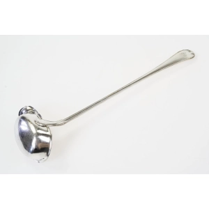 77140 SKANDYNAWIA CHOCHLA ŁYŻKA WAZOWA PLATEROWANA SREBREM LILIA FRANCUSKA (4).jpg