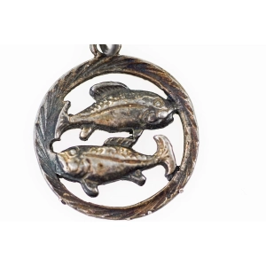 77165 SREBRO DELIKATNY WISIOREK ZNAK ZODIAKU RYBY WAGA 0,9 G (2).jpg