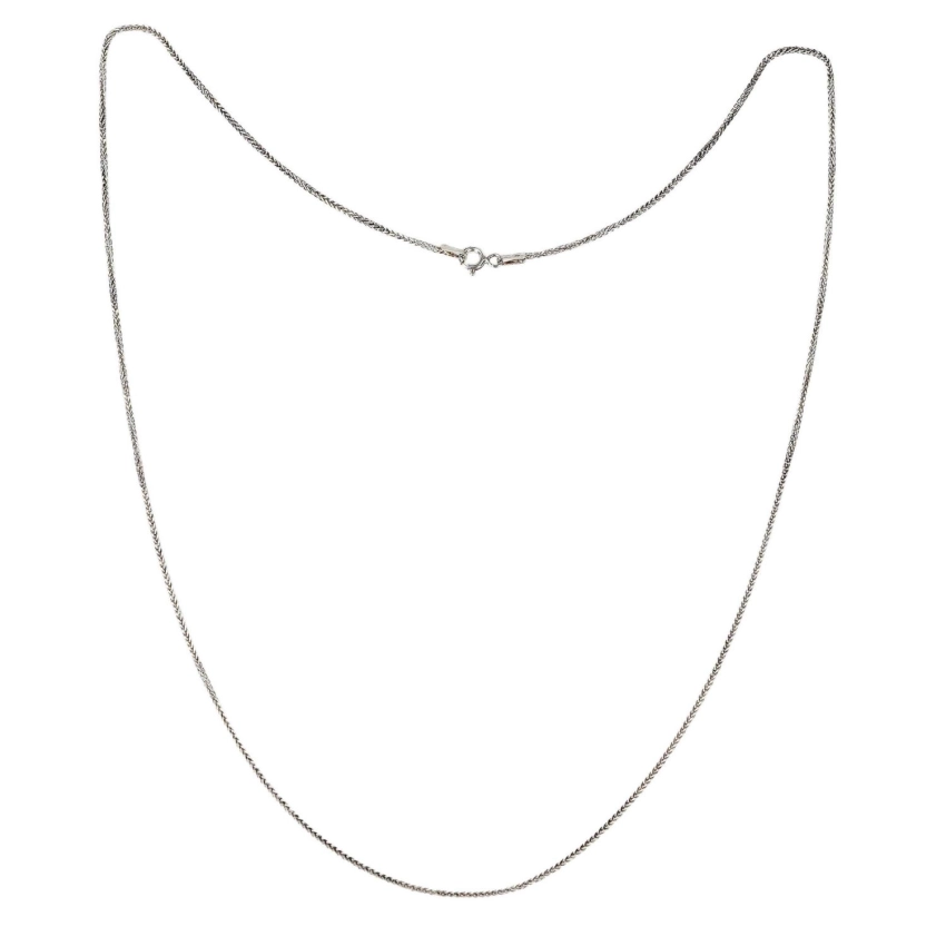 77171 SREBRO PRÓBA 925 ŁAŃCUSZEK LISI OGON KOLIA W STARYM STYLU WAGA 2,7 G DŁ. 55 CM (1).jpg