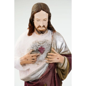 77178 ŚLĄSK GIPSOWA FIGURA JEZUS Z GOREJĄCYM SERCEM 65 CM (2).jpg