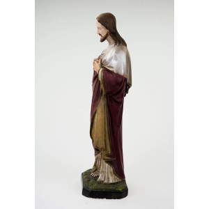 77178 ŚLĄSK GIPSOWA FIGURA JEZUS Z GOREJĄCYM SERCEM 65 CM (3).jpg