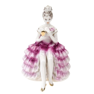 77191 JEZELA DAMA Z LUSTERKIEM DAMA ZE ZWIERCIADŁEM FIGURKA RĘCZNIE MALOWANA SYGNOWANA (1).jpg