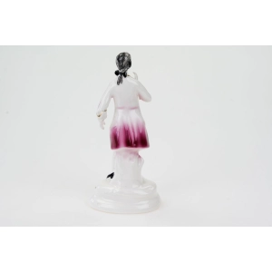 77192 JEZELA DAMA W KAPELUSZU RĘCZNIE MALOWANA FIGURKA (3).jpg