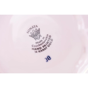 77216 RUDOLF KÄMPF SONATA DZBANEK Z RÓŻOWEJ PORCELANY KOLOROWE KWIATY (6).jpg