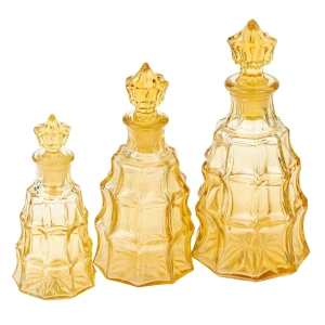 77249 INWALD LORD ZESTAW 3 KARAFINEK NA PERFUMY PACHNIDŁA BURSZTYNOWE (1).jpg
