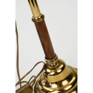 77250 PORTUGALIA SMUKŁA LAMPA STOŁOWA DREWNO I MOSIĄDZ (4).jpg