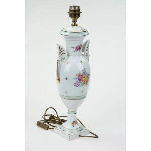 77252 FRANCJA PRZEPIĘKNA PORCELANOWA LAMPA PODSTAWA LAMPY W STYLU LIMOGES (4).jpg
