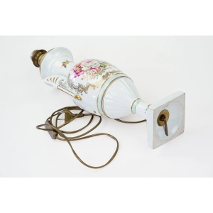77252 FRANCJA PRZEPIĘKNA PORCELANOWA LAMPA PODSTAWA LAMPY W STYLU LIMOGES (5).jpg
