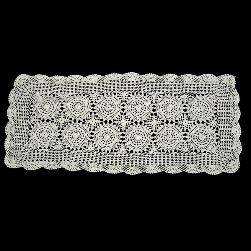 77342 SZYDEŁKO BIEŻNIK LAUFER SERWETA W ROZETKI W BIELI 80 X 35 CM (1).jpg