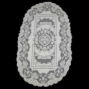 FILET STARY OWALNY FANTASTYCZNY OBRUS WINOGRONA 170 X 110 CM