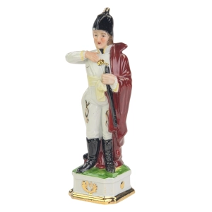 CAPODIMONTE FIGURA NAPOLEOŃSKIEGO ŻOŁNIERZA J. MURAT PORCELANOWA FIGURA