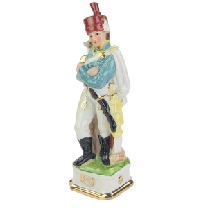 CAPODIMONTE FIGURA NAPOLEOŃSKIEGO ŻOŁNIERZA PORCELANOWA FIGURA II