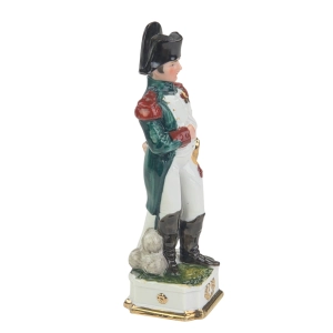 77408 CAPODIMONTE DUŻA FIGURA NAPOLEON Z PTAKIEM STATUETKA PORCELANOWA (4).jpg