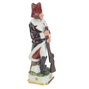 77409 CAPODIMONTE FIGURA ŻOŁNIERZA NAPOLEOŃSKIEGO OFICER PIECHOTY STATUETKA PORCELANOWA (4).jpg