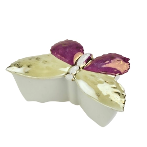 77424 ZABYTKOWE PUZDERKO MOTYL Z PORCELANY MALOWANEJ (4).jpg