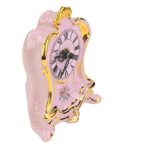 77457 DALOVICE RÓŻOWA PORCELANA ZEGAR BUKIET KWIATÓW (5).jpg