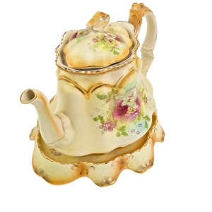 77502 IMPERIA WINDSOR CUDOWNY CZAJNIK NA PODSTAWIE RĘCZNIE MALOWANE KWIATY (3).jpg
