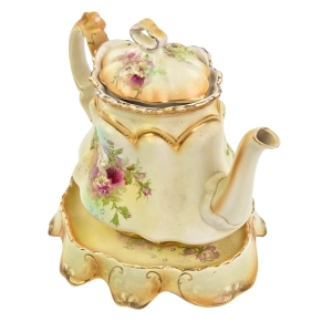 77502 IMPERIA WINDSOR CUDOWNY CZAJNIK NA PODSTAWIE RĘCZNIE MALOWANE KWIATY (4).jpg