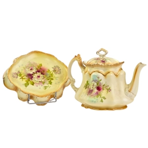 77502 IMPERIA WINDSOR CUDOWNY CZAJNIK NA PODSTAWIE RĘCZNIE MALOWANE KWIATY (11).jpg