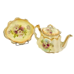 77502 IMPERIA WINDSOR CUDOWNY CZAJNIK NA PODSTAWIE RĘCZNIE MALOWANE KWIATY (12).jpg