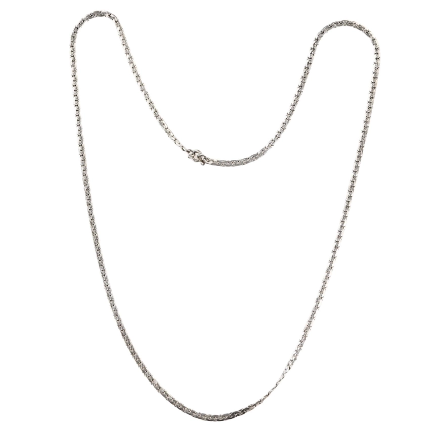 77526 SOLIDNY SREBRNY ŁAŃCUSZEK PŁASKI TYPU GUCCI PRÓBA 925 DŁUGOŚĆ 67 WAGA 19,9 G (1).jpg