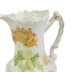 77644 LIMOGES A. LANTERNIER SECESJA ŚLICZNY MLECZNIK POMARAŃCZOWE KWIATY (6).jpg