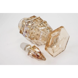 53389 CARNIVAL GLASS RINDSKOPF IRYZOWANA KARAFKA NA PERFUMY (6).JPG