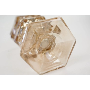 53389 CARNIVAL GLASS RINDSKOPF IRYZOWANA KARAFKA NA PERFUMY (7).JPG