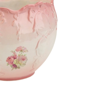 77648 ALCOBAÇA SECESYJNA CERAMICZNA DONICA OSŁONKA NA DONICZKĘ RÓŻE (3).jpg