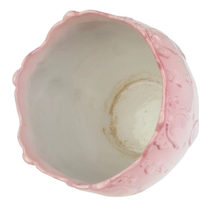 77648 ALCOBAÇA SECESYJNA CERAMICZNA DONICA OSŁONKA NA DONICZKĘ RÓŻE (5).jpg