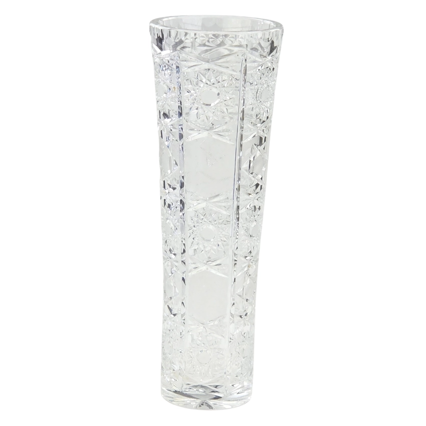 77711 KRYSZTAŁOWY WAZON RĘCZNIE SZLIFOWANY MISTERNY SZLIF WYS. 35 CM (1).jpg