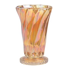 CARNIVAL GLASS IRYZOWANY WAZON