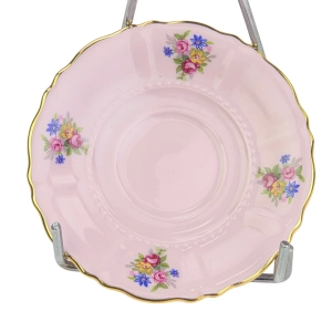 77806 LEANDER FILIŻANKA MOKKA ZE SPODKIEM Z RÓŻOWEJ PORCELANY FASON SONATA KOLOROWE KWIATUSZKI (7).jpg