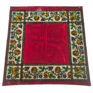77896 SECESJA OBRUS KILIM GOBELIN W RÓŻE SACHS 146 X 142 CM (1).jpg