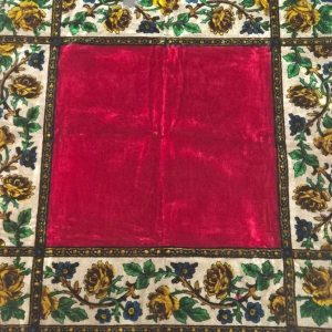 77896 SECESJA OBRUS KILIM GOBELIN W RÓŻE SACHS 146 X 142 CM (3).jpg