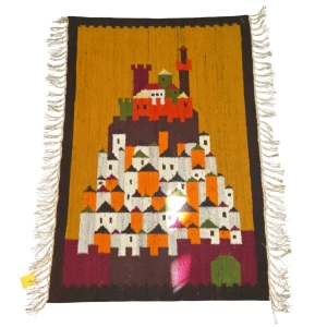 CEPELIA WEŁNIANY KILIM MIASTO BARWNY