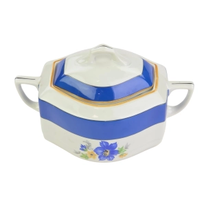 77921 CHODZIEŻ PIĘKNA RZADKA CUKIERNICA W KWIATY W STYLU ART-DECO (4).jpg