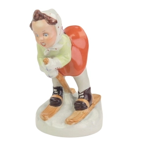 77948 ROYAL DUX E. STROBACH KÖNIG DZIEWCZYNKA NA NARTACH MAŁA NARCIARKA FIGURKA (1).jpg