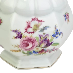 77956 ROSENTHAL ELEGANCKI WAZON BIEL KOLOROWE KWIATY I ZŁOCENIA (7).jpg