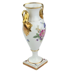 77974 ALKA KUNST CUDOWNY WAZON AMFORA Z ŁABĘDZIAMI W KWIATY 28,5 cm (2).jpg