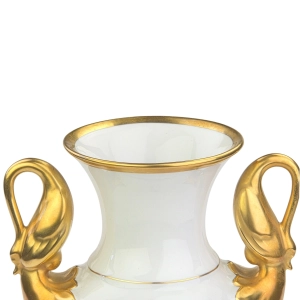77974 ALKA KUNST CUDOWNY WAZON AMFORA Z ŁABĘDZIAMI W KWIATY 28,5 cm (6).jpg