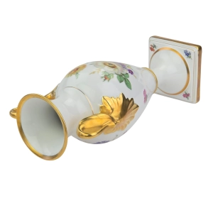 77974 ALKA KUNST CUDOWNY WAZON AMFORA Z ŁABĘDZIAMI W KWIATY 28,5 cm (12).jpg