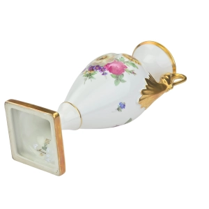 77974 ALKA KUNST CUDOWNY WAZON AMFORA Z ŁABĘDZIAMI W KWIATY 28,5 cm (14).jpg