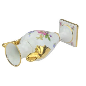 77975 ALKA KUNST CUDOWNY WAZON AMFORA Z ŁABĘDZIAMI W KWIATY 23,7 cm (10).jpg