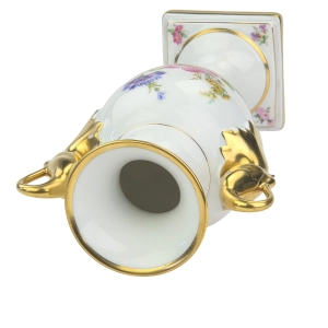 77975 ALKA KUNST CUDOWNY WAZON AMFORA Z ŁABĘDZIAMI W KWIATY 23,7 cm (11).jpg