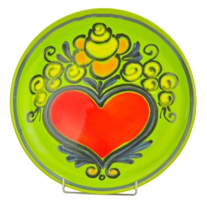 78006 DUŻA CERAMICZNA PATERA SERCE I KWIATY W STYLU LUDOWYM (7).jpg