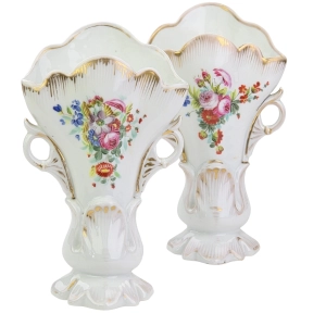78065 BIEDERMEIER PARA PIĘKNYCH RĘCZNIE MALOWANYCH WAZONÓW (2).jpg